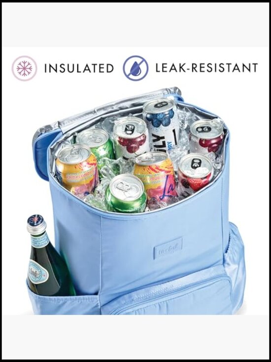 Insulated Backpack Cooler Leak-Resistant 24 Can Beach Travel Bag with Padded main image 7